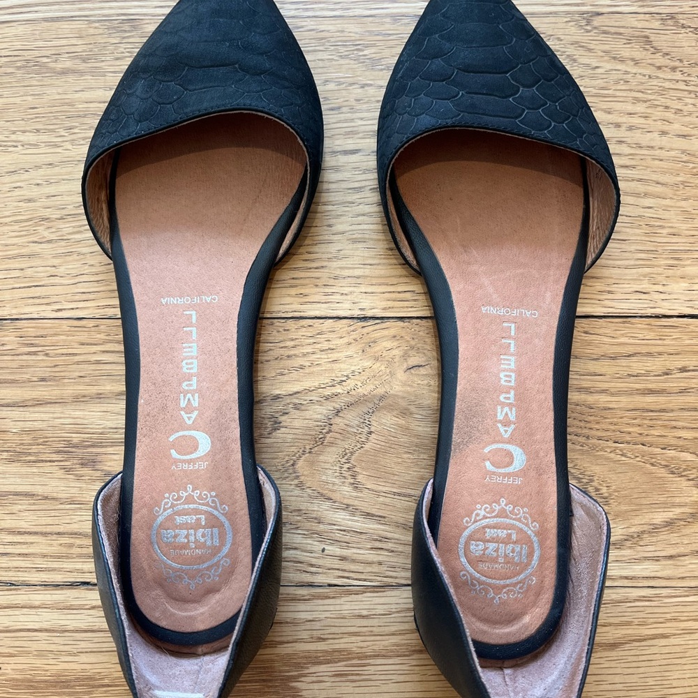 Black D'Orsay Flats